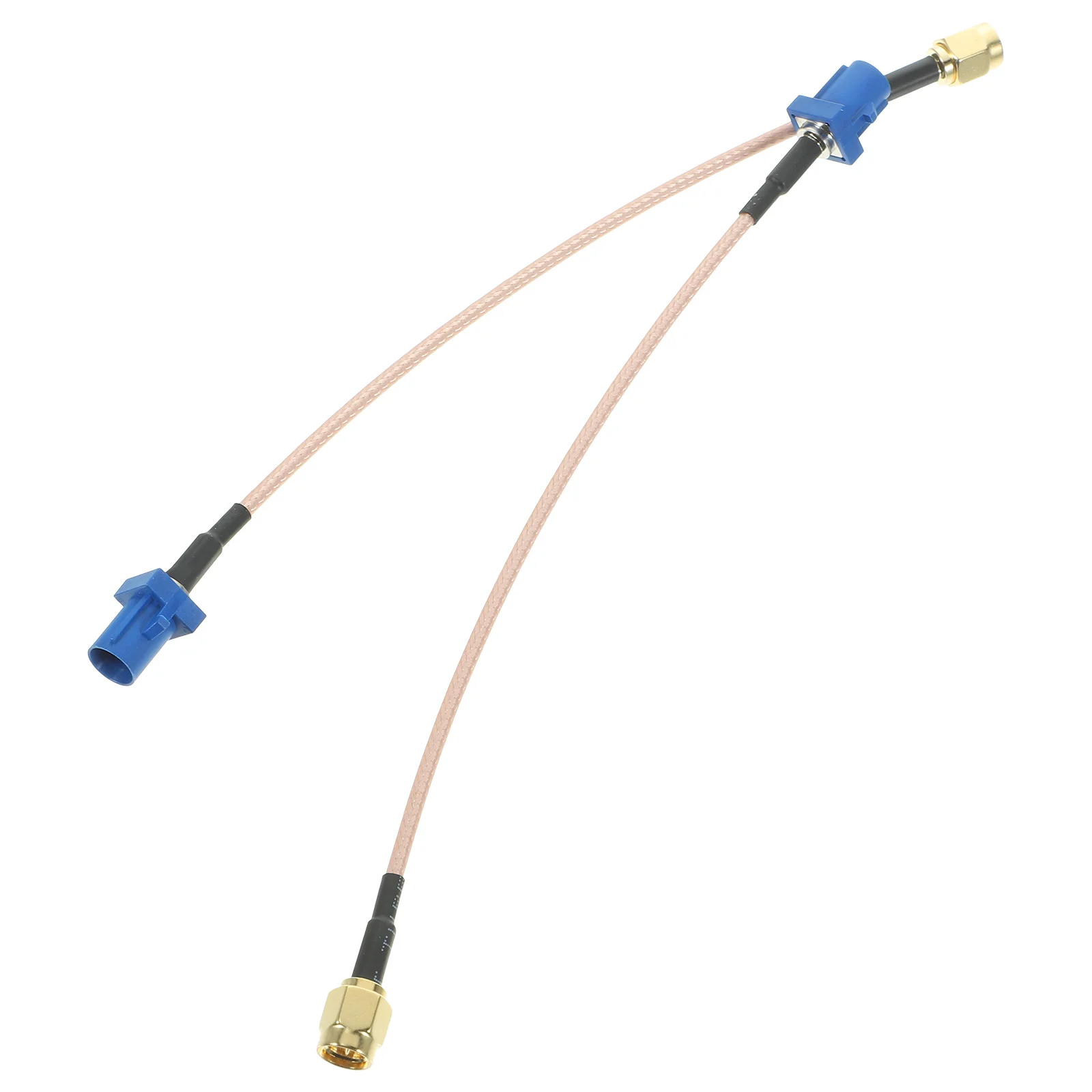 

2 Pcs Extension Cord Car Antenna Cable Copper Wire Male To Sma Adapter