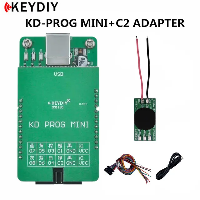 

KEYDIY KD PROG MINI с адаптером C2 поддержка mqb35xx для чтения приборной панели Поддержка данных для VW MQB работа с KD MATE/Φ