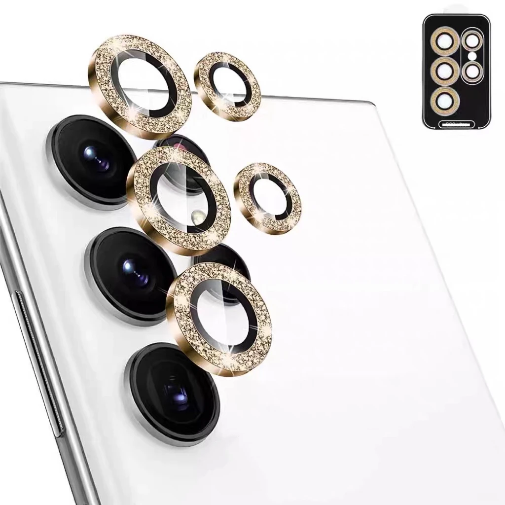 Для Samsung Galaxy S24 Ultra + PLUS Алмазная Защита объектива камеры Lilm полное покрытие