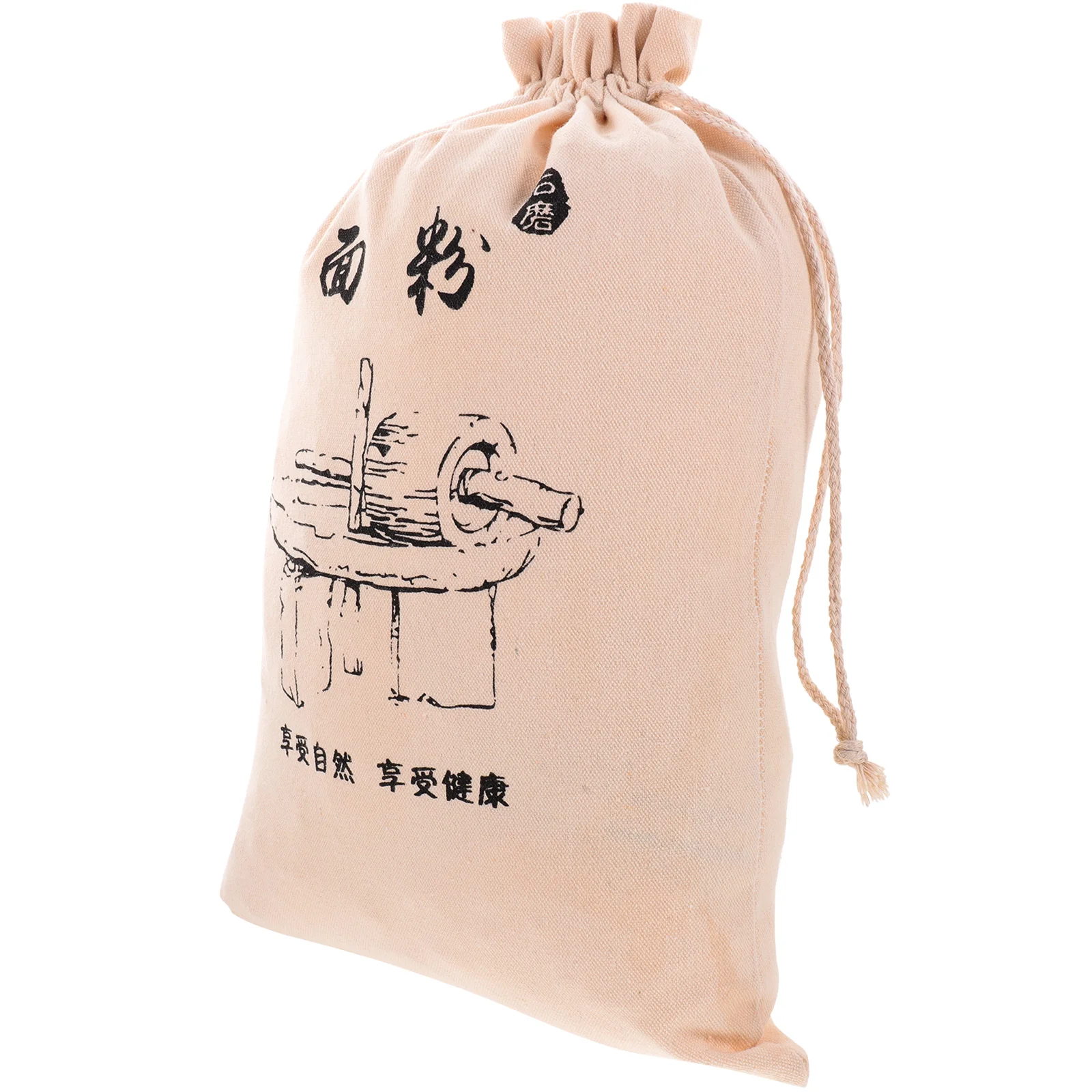 

Bread Reusablelinendrawstring Portable Farmhouse Style Old Vegetable Washable Grocery Muslin Bulk Produce Saver Storage Rice