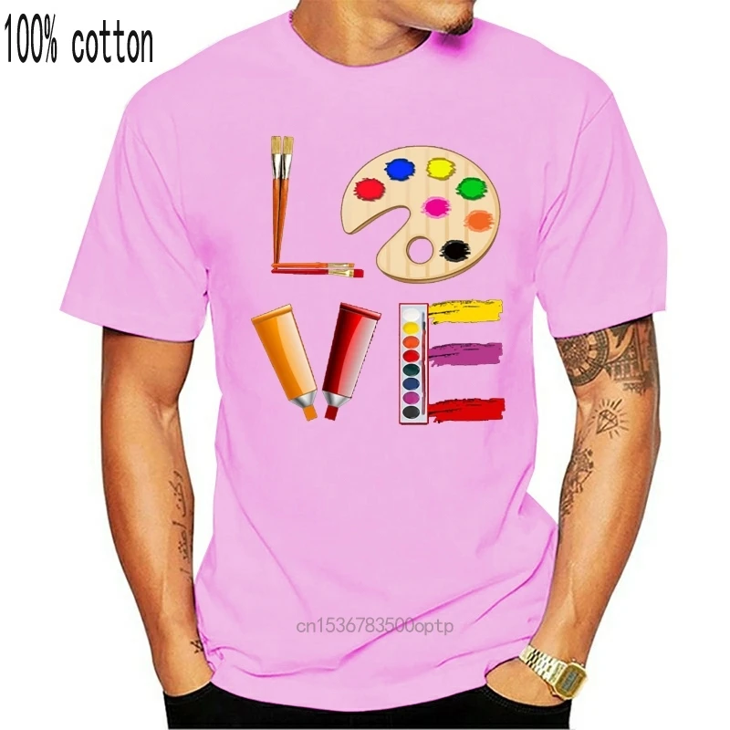 

Art Love Gift For Teacher Artist Painter Product T Shirt Short Sleeve Designer New Style Family Fit Over Size S-5XL Homme