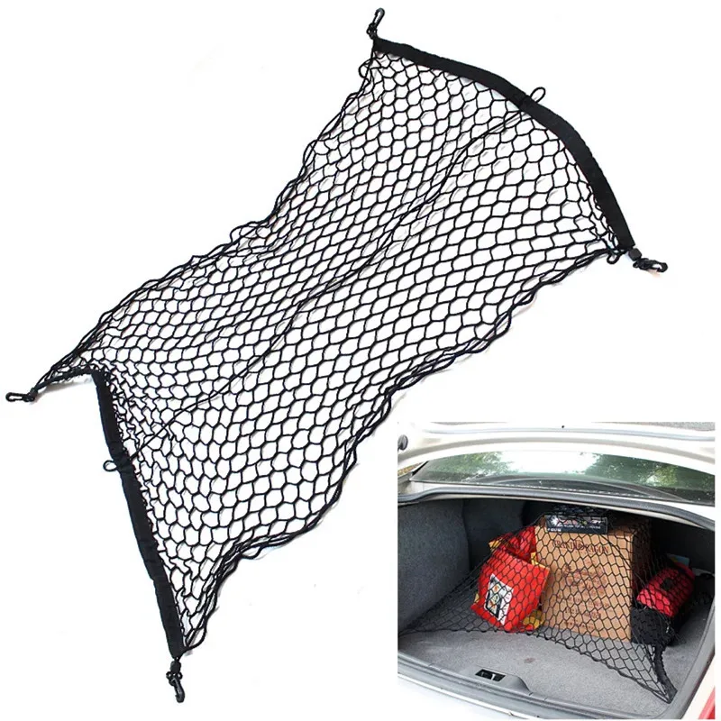 

100X70cm Universal Car Trunk Luggage Storage Cargo Organiser Nylon Elastic Mesh Net Car Styling Tidying Accessories