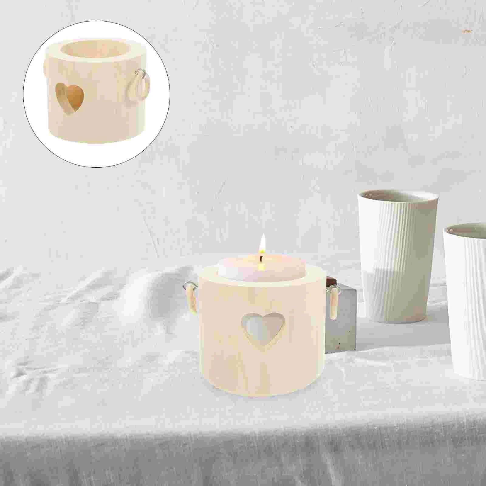 Деревянный держатель подсвечник конические держатели чайный светильник