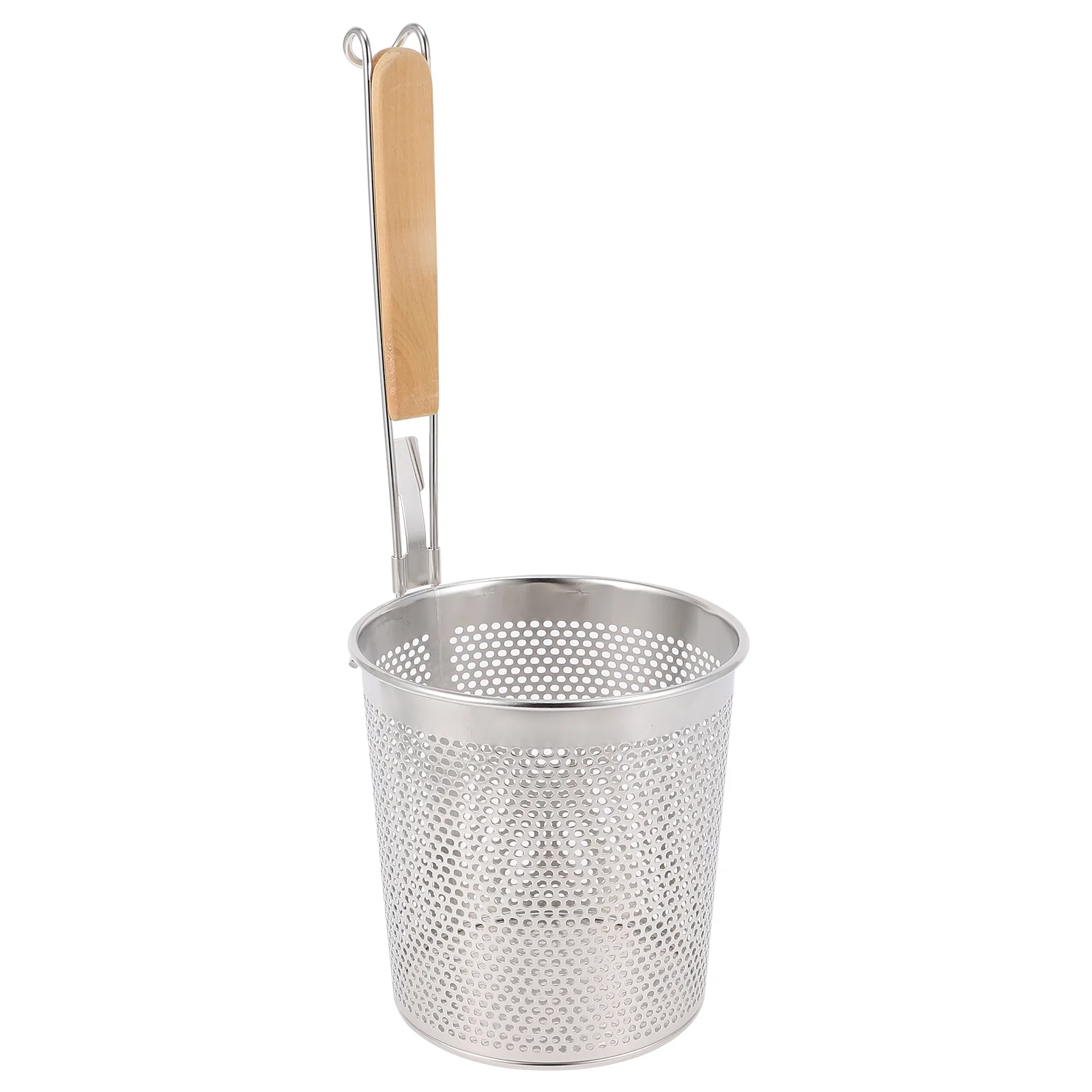 

Powder Fence Noodle Straining Baskets Slotted Scoop Stainless Steel Strainer Mesh Food Colander Net Frying Oil Dumpling