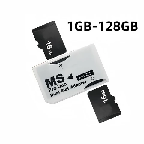 Адаптер карты памяти aotedata для PSP с двумя слотами 128/64/32 ГБ