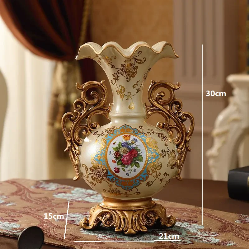 30 см европейская ваза из смолы стереоскопическая композиция сушеных цветов