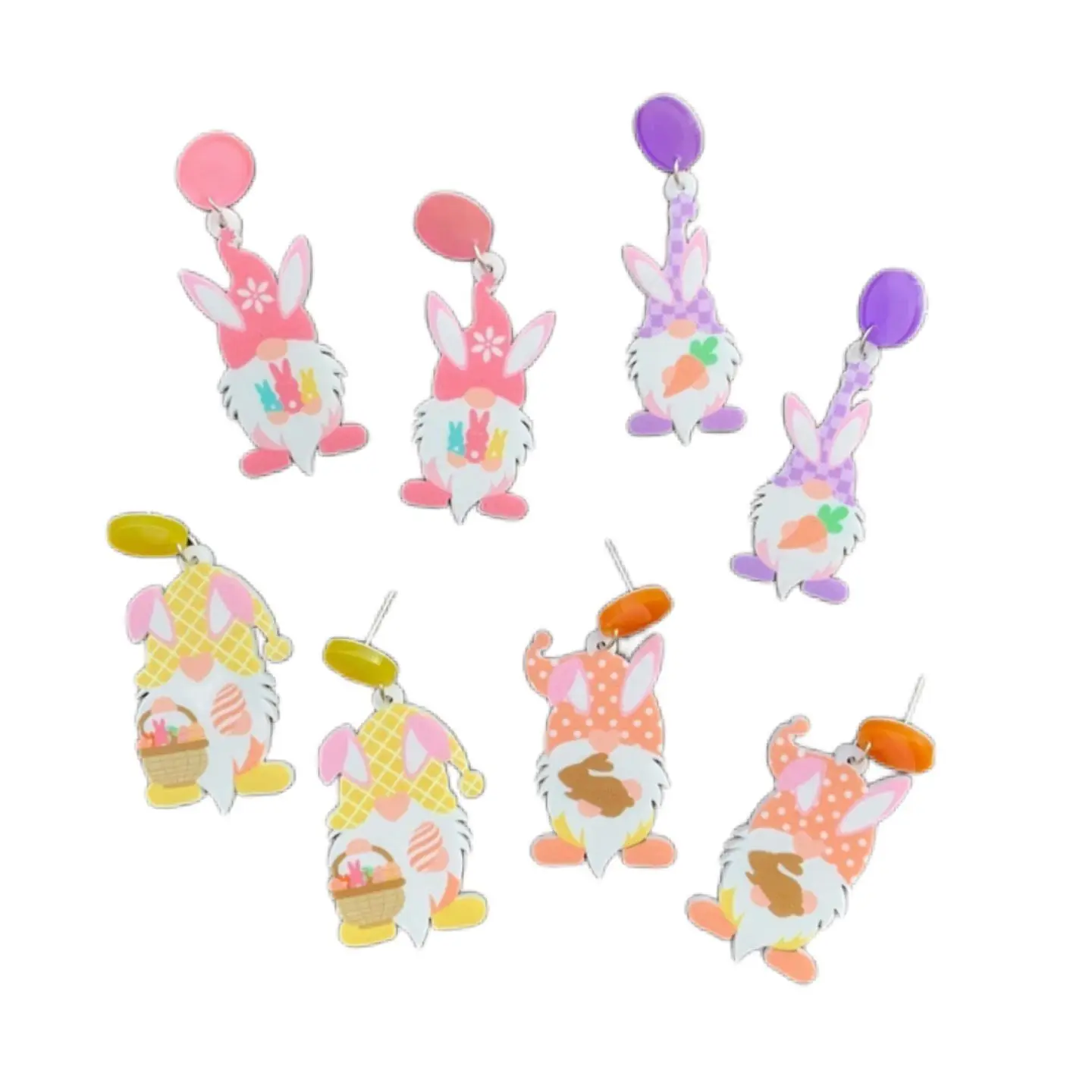 

Серьги-гвоздики в виде кролика, бороды