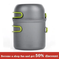camping cooking utensils outdoor tableware pot portable set hiking picnic travel tourist bowl supplies equipment