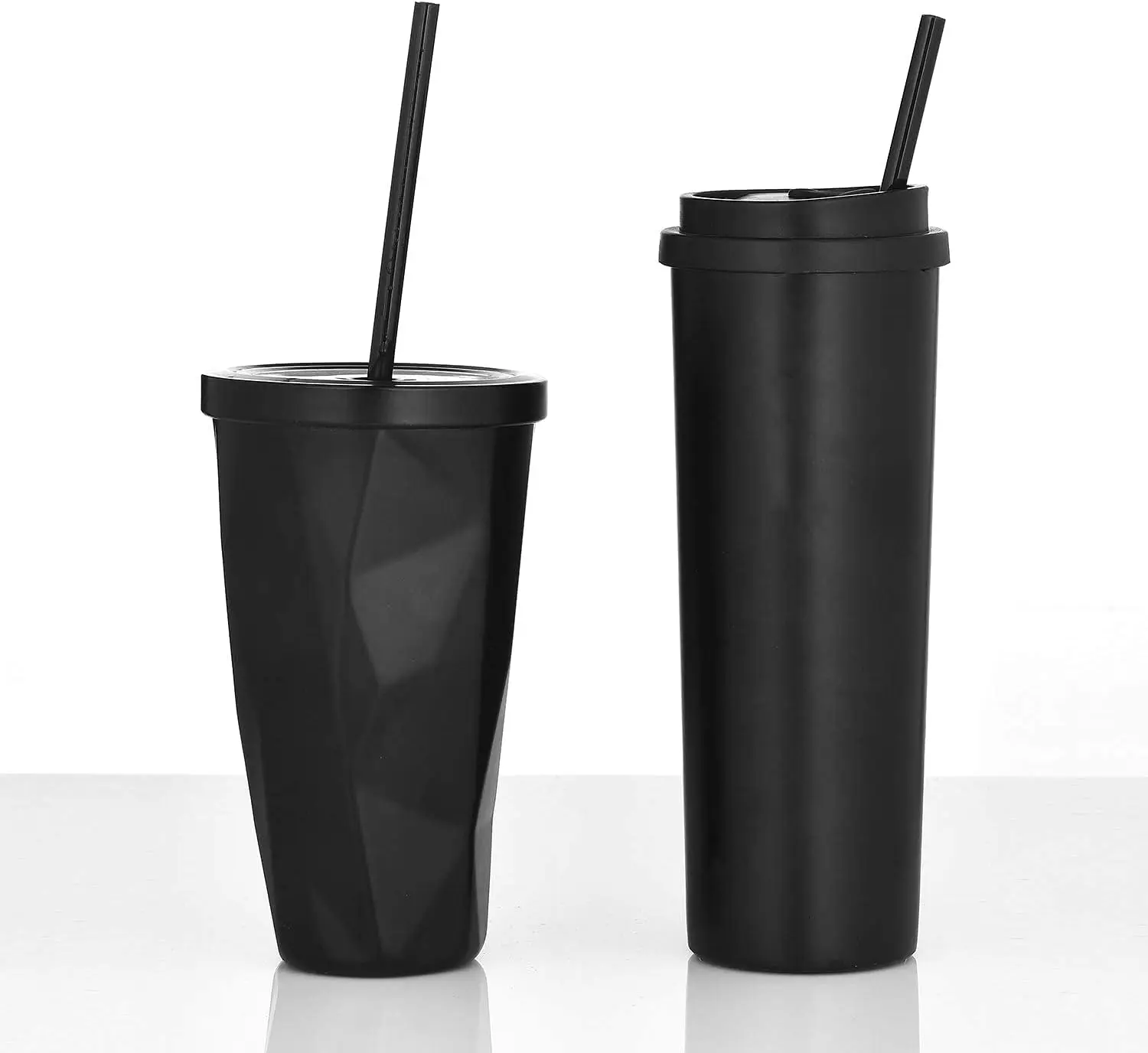 Многоразовые черные соломинки для Stanley YETI Mason Jar Starbucks Glasses 12 с 1 щеткой
