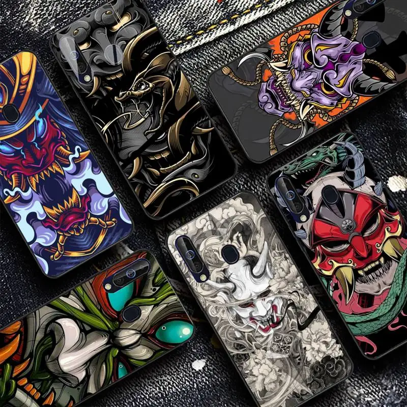 

Oni Mask Phone Case for Samsung A51 01 50 71 21S 70 31 40 30 10 20 S E 11 91 A7 A8 2018