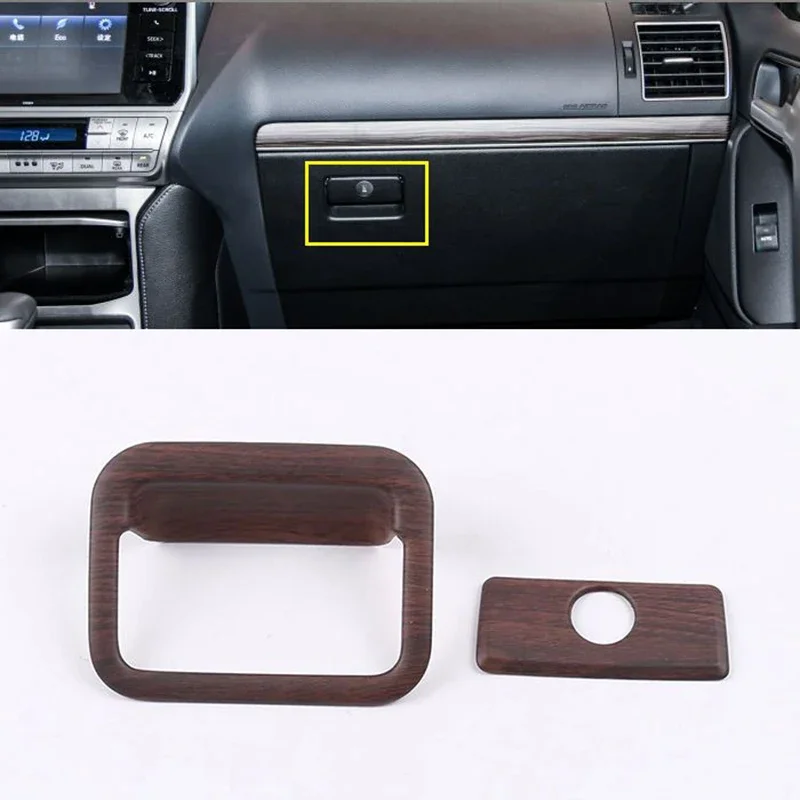 

Деревянная цветная накладка на панель, комплект рамки для Toyota Land Cruiser 150 Prado LC150 FJ150 2018-2020, аксессуары для стайлинга автомобилей