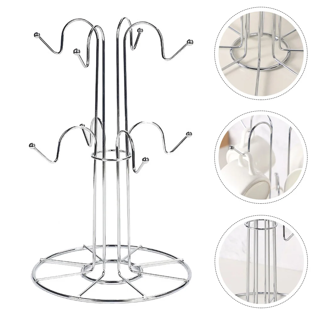 

Coffee Cup Holder Tree Stand Cup Holder Cup Hanging Storage Rack Cup Drying Rack Champagne Coffee Mugs Stand Iron Tea Cup Stand