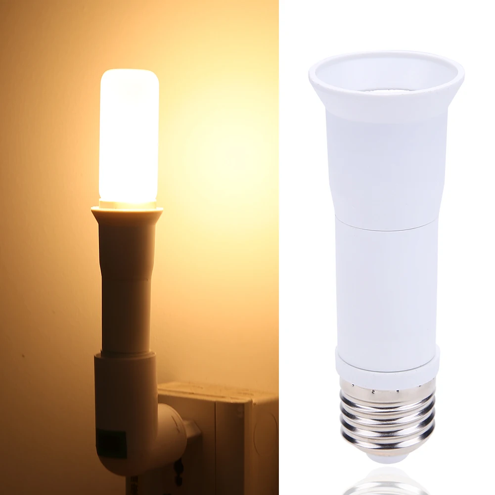 

E27 to E27 LED Bulb Lamp Lighting Holder Extension Adapter Flame Retardant PBT Light Bulb Adaptor for Lamp Switch