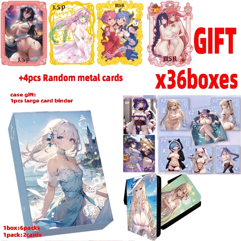 Wholesale 36boxes Goddes Story Cards Fuka:A Love in the Sea of ​​Heart Rare Temperature sensor card Anime Goddess