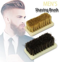 hot sale plastic handle boar bristle brush mustache styling brush facial beard cleaning mini tool brush