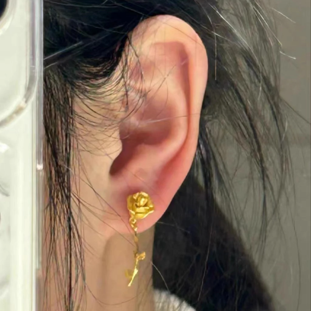 Французский стиль пожизненная романтика ~ Высококачественные серьги-гвоздики с