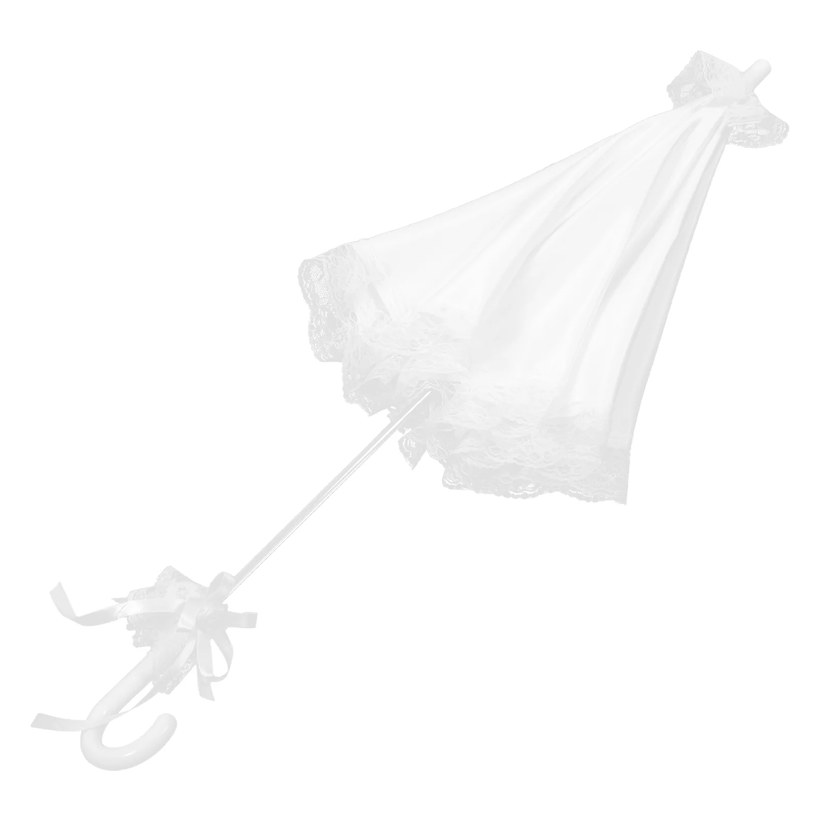 Декор кружевной зонтик зонтики свадебная сцена ручка свадебные белые