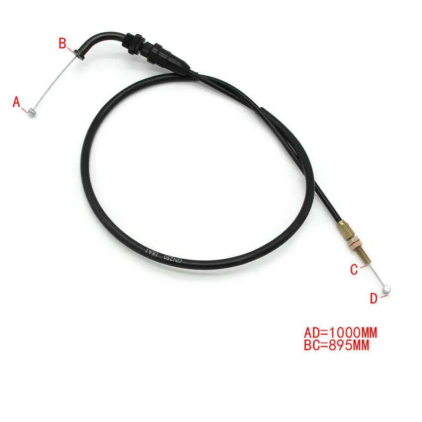 

Motorcycle Throttle Control Cable Steel Wire Set for Suzuki GS650G GS650GT GS700E GS700ES GSX750 GS850G GS1000G GSX1100