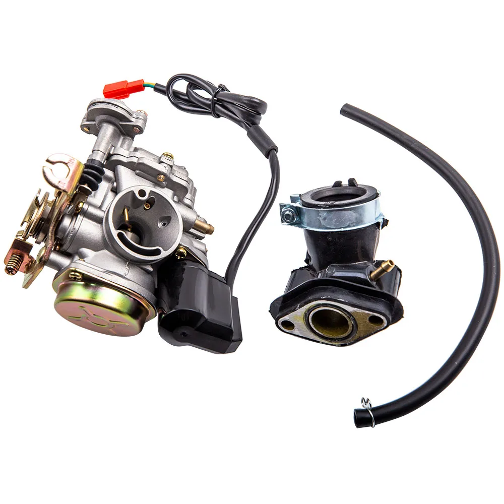 Карбюратор Carby Carb и впускной коллектор для Rex RS 400 450 460 GY6 50cc 60cc 400/RS 450/RS 460/GY6 50cc/GY6