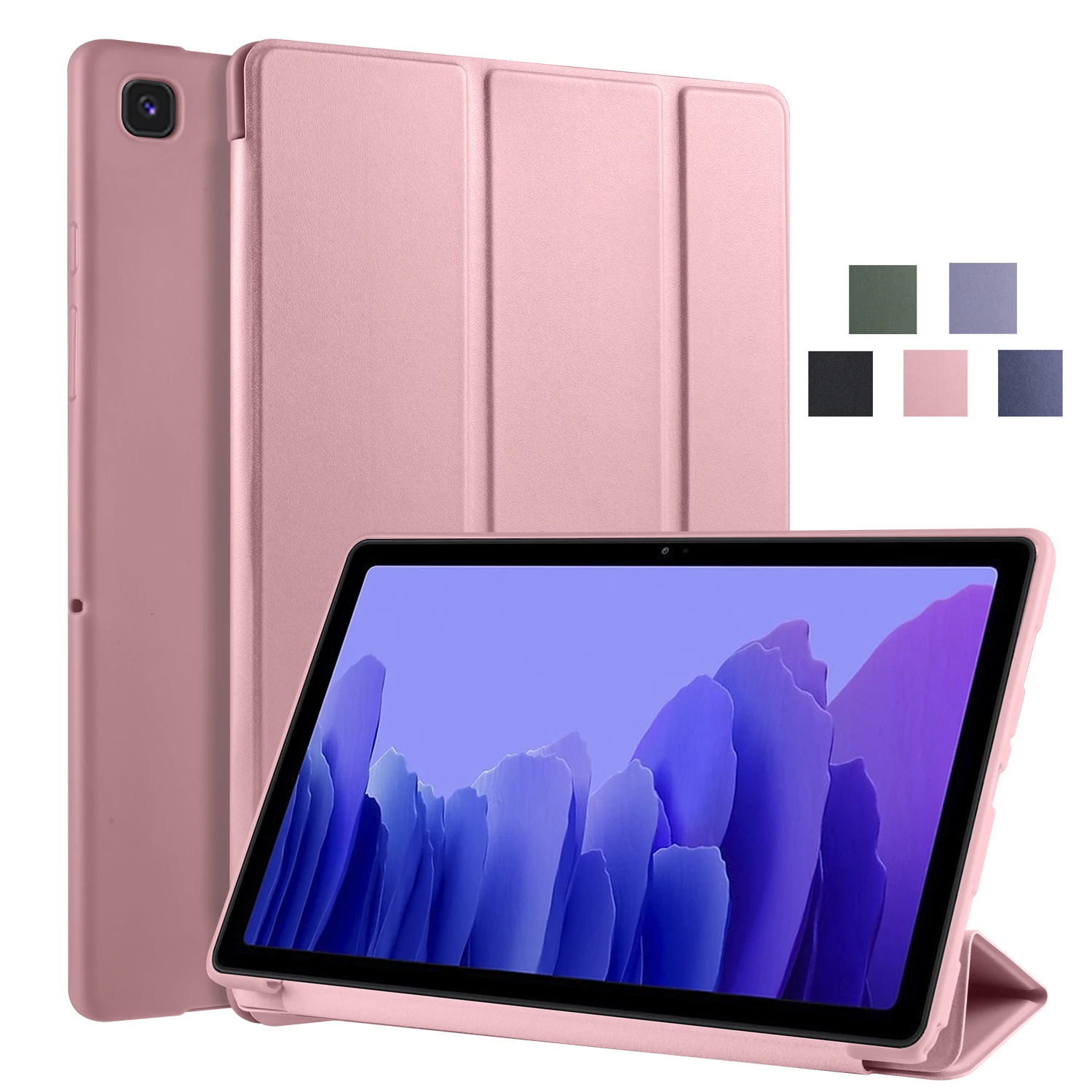 

Tablet for Samsung Galaxy Tab A7 Lite Case SM-T500 T220 PU Leather Soft Silicone Back Book Cover for Galaxy Tab A7 Lite Case Pen