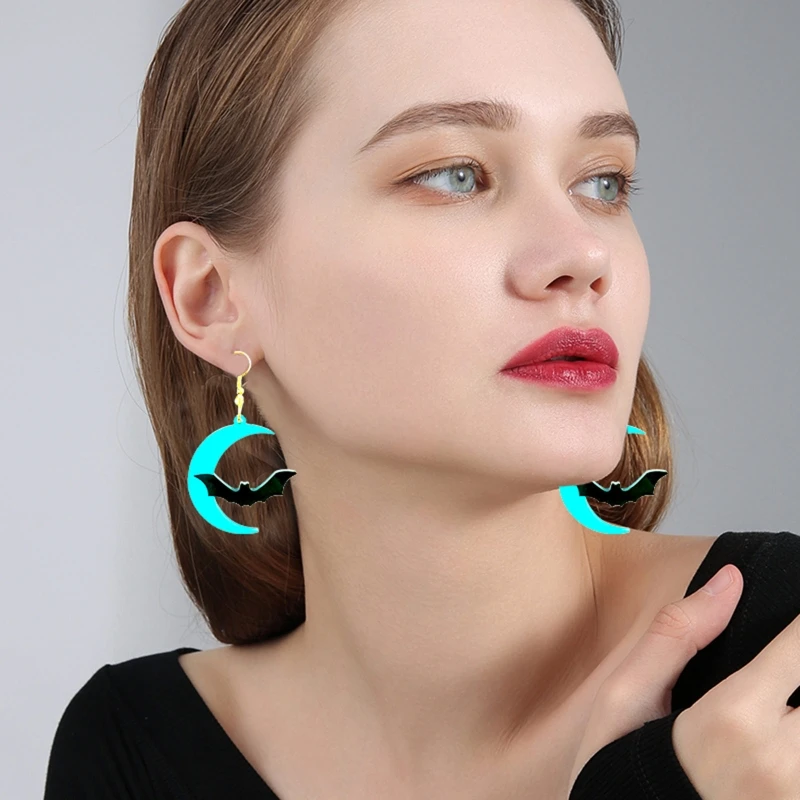 

Прозрачная эпоксидная форма «сделай сам», серьги, подвески, ювелирные изделия, форма, подвесное украшение, ведьма, луна, летучая мышь, зеркало, силиконовая форма