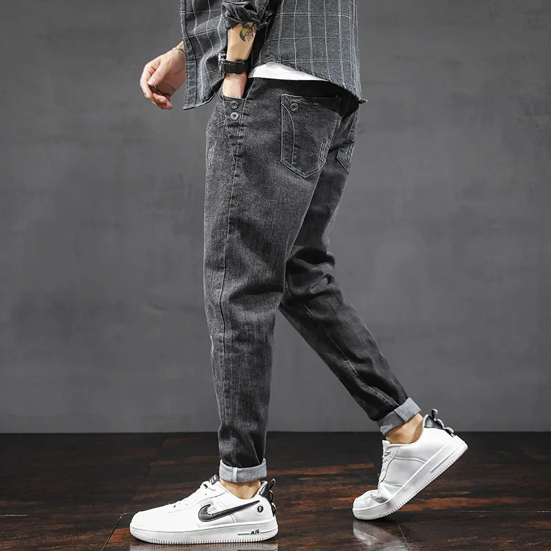 Men's Jeans Wholesale 2022 Spring New Harlan Small Foot Pants Men's Tide Brand Korean Men's Trousers