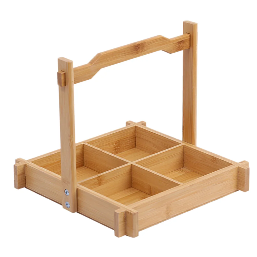 

1 шт., деревянная тарелка для суши с 4 отделениями