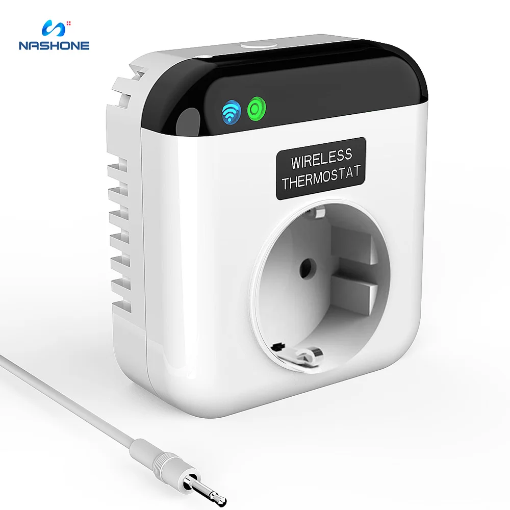 Nashone Wireless Thermostat Tuya Wifi Smart Switch Smart Socket 3450W 16A Smart Life App Control Works With Alexa Google Home