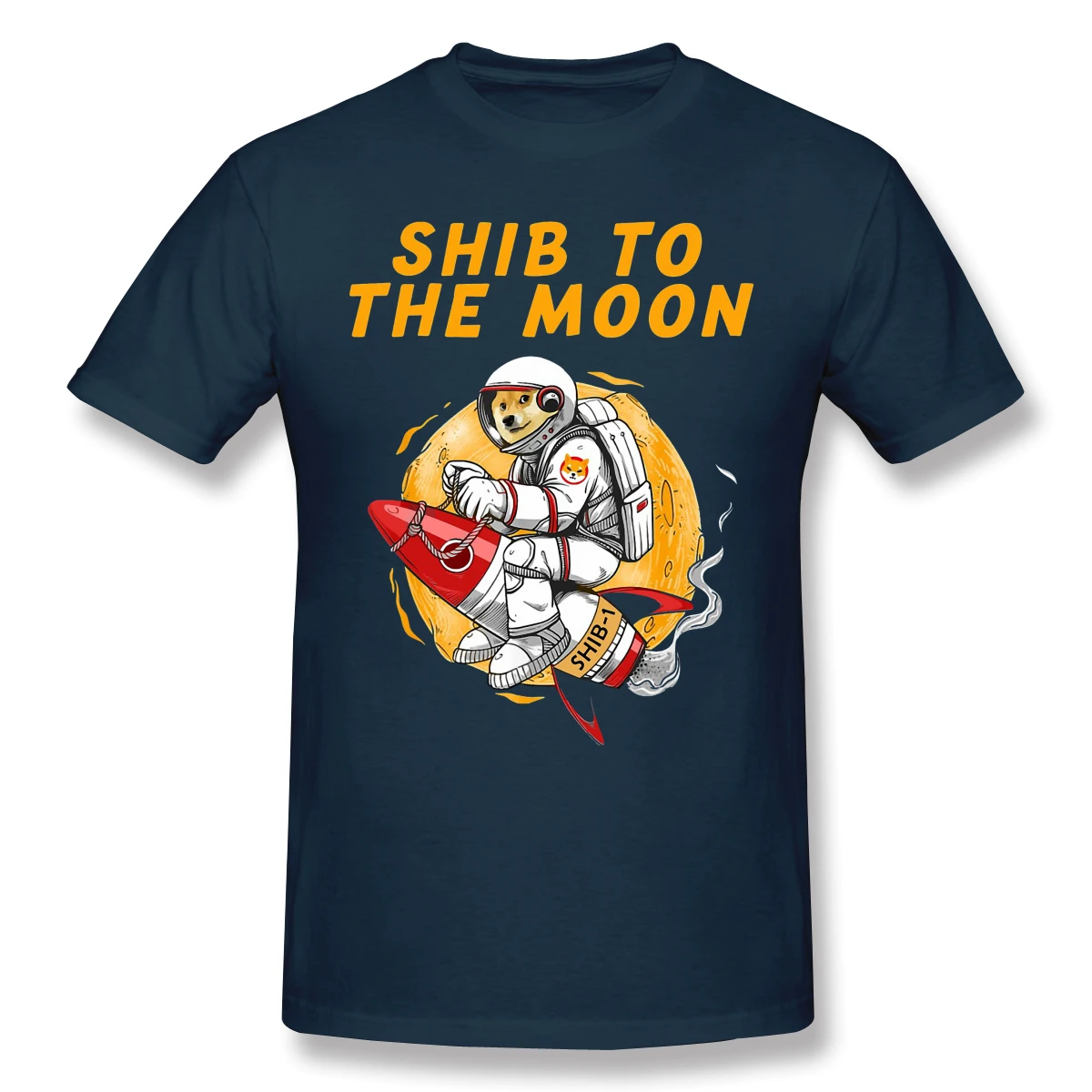 

Shib Coin Shiba Crypto Doge Killer 2021 New Arrival TShirt Shiba Inu Coin To The Moon Unique Design Crewneck Cotton Men Shirt