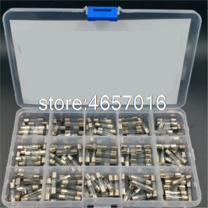 Быстрораздуваемые стеклянные трубки 15 видов 150 шт. 5*20 фризы предохранители в