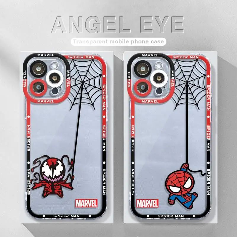 

Coque Angel Eyes Spiderman Swinging For Apple iPhone 13 12 11 14 Pro Max 7 Plus 8 XR X Mini XS 12mini 13mini