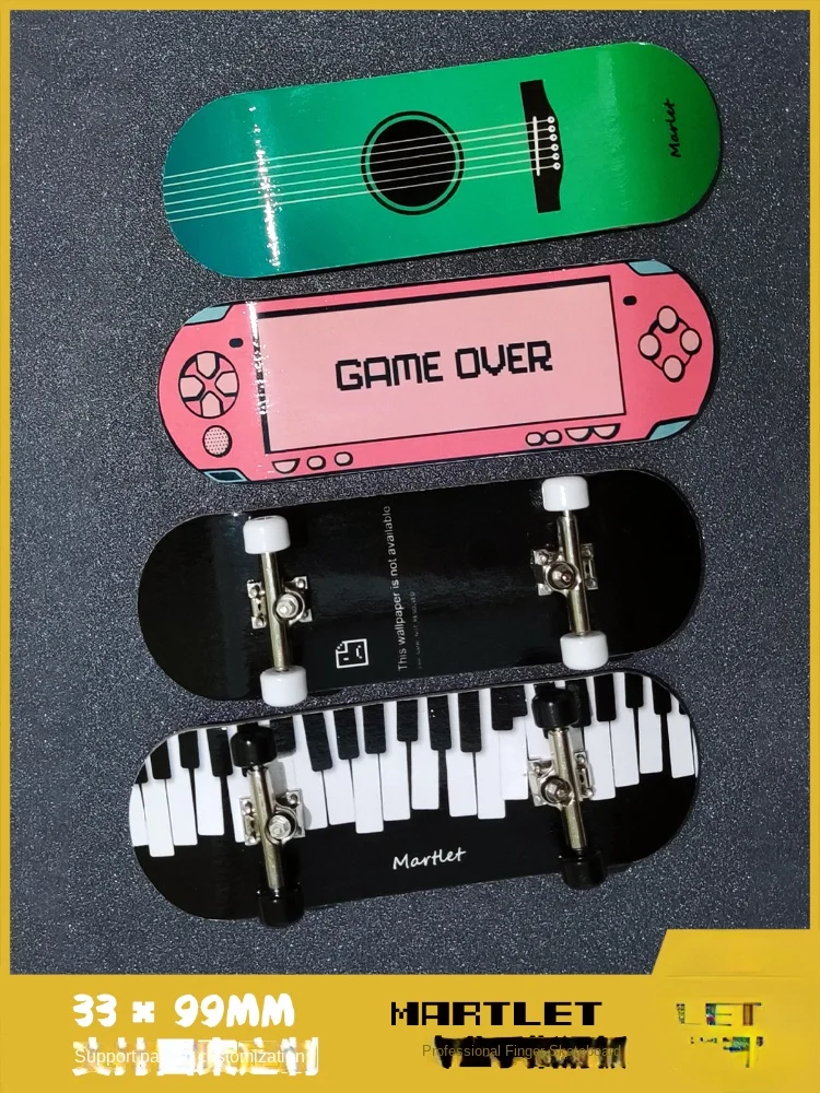 Профессиональный Скейтборд Maple на палец 32 мм подшипник для начинающих широкая