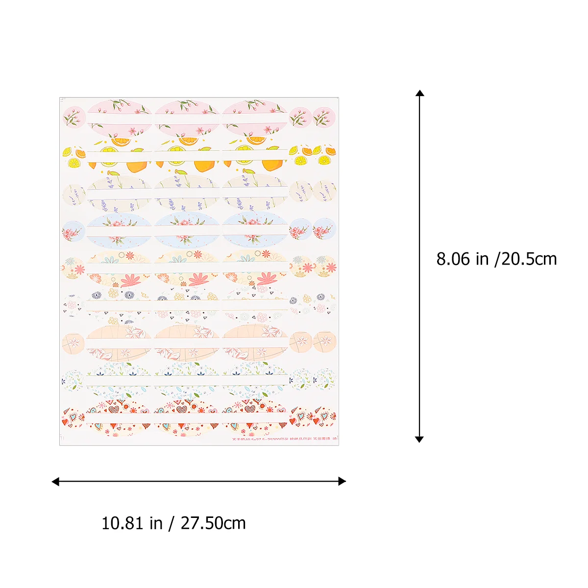 5 листов наклейки самоклеящиеся эфирные масла записываемые флаконы для духов