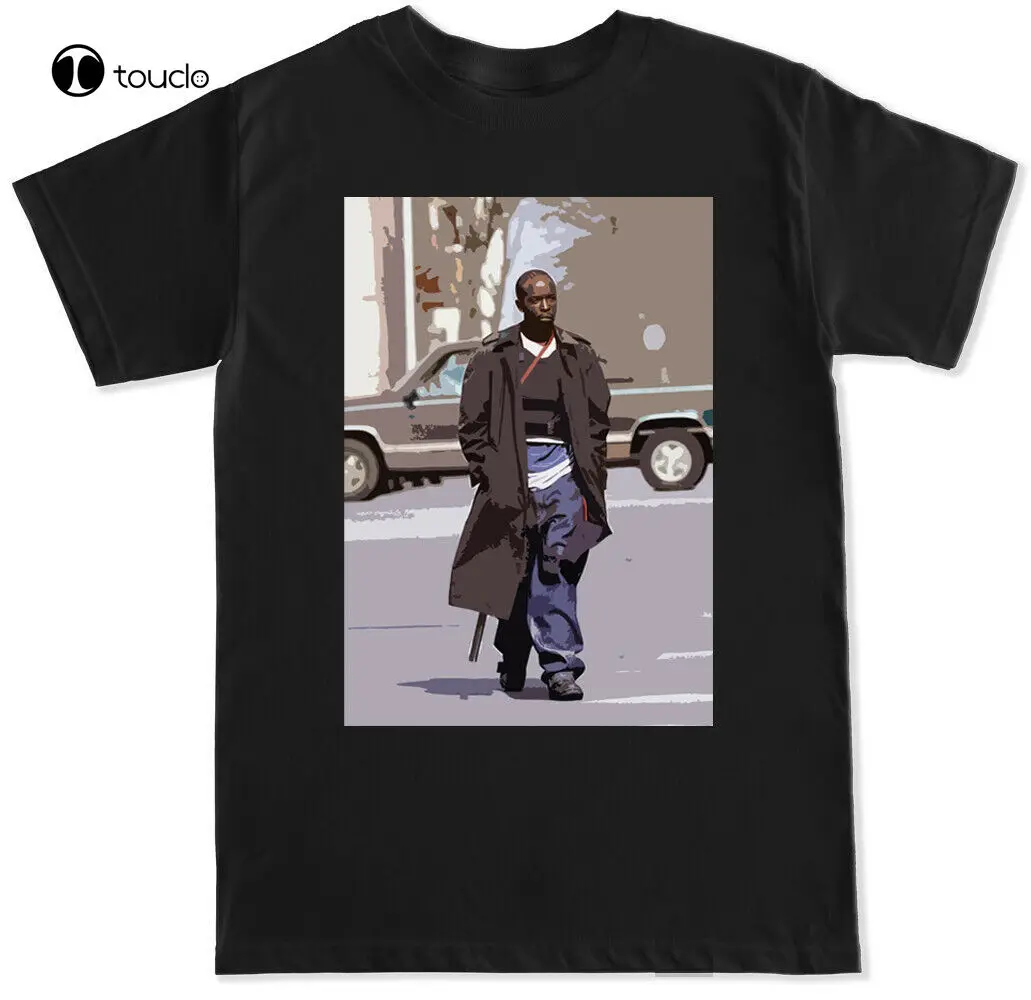 

Мужская Ретро футболка с принтом Омар ОГ капюшон фильм ТВ-шоу проволока Легенда хип-хоп рэп ловушка