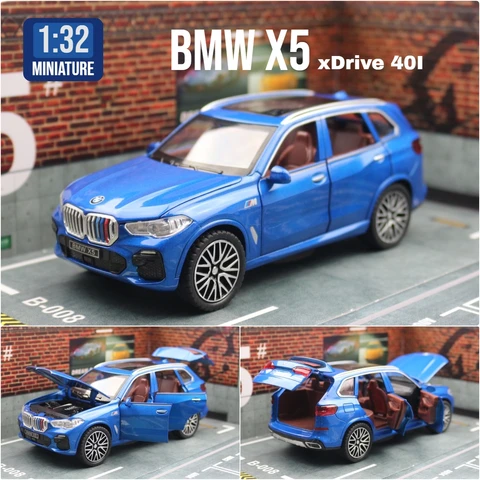 BMW X5 SUV 1/32  металлическая модель автомобиля со звуком и светом