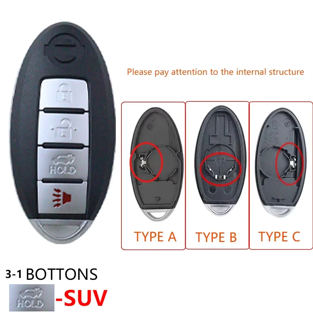 

Для Nissan Rogue Teana Sentra Versa ALTIMA MAXIMA Sunny 2012 2011 2010 2009 2008 2007 2-4 кнопки автомобильного брелока корпус