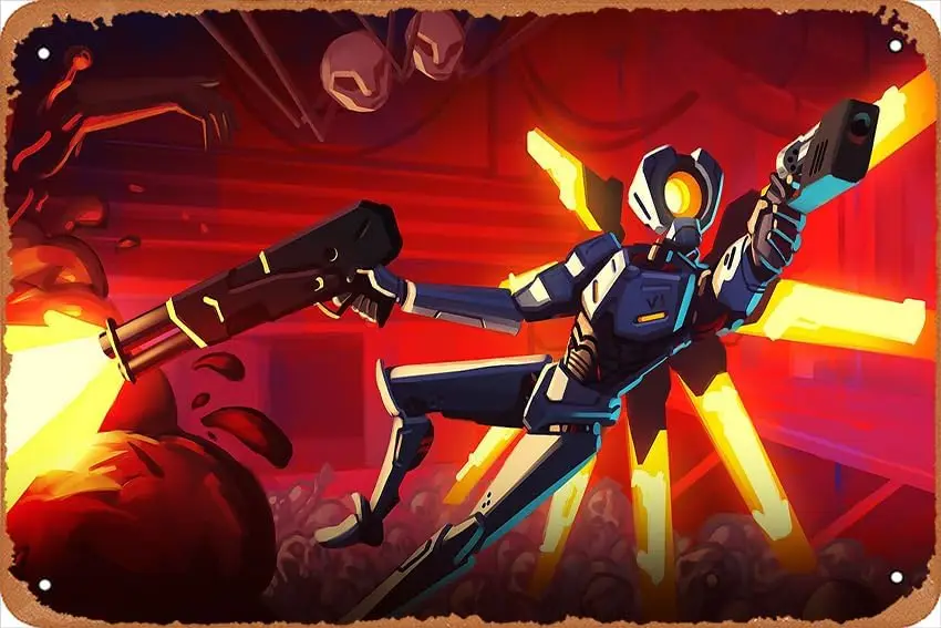 Игровой постер Ultrakill домашнее настенное художественное украшение металлическая