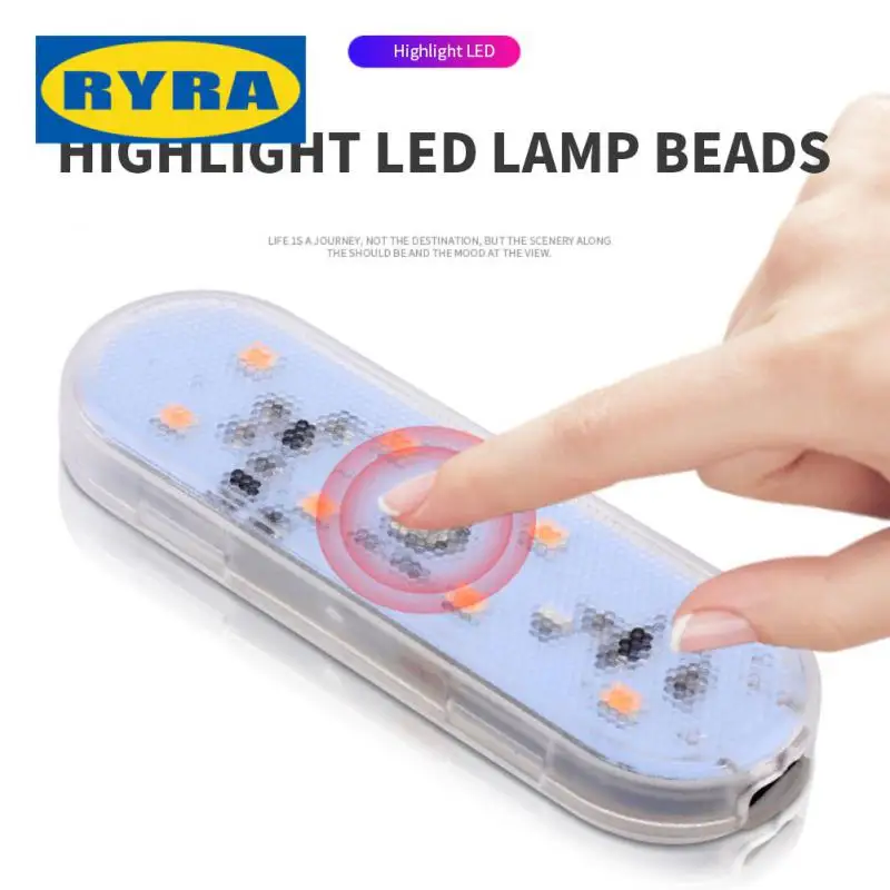 

Car Styling Night Light 8led Decorative Lamp Mini Atmosphere Light Chargeable Usb Car Accessories Dome Light Magnet Reading Lamp