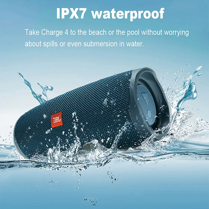 Оригинальный JBL Charge 4 IPX7 Водонепроницаемая уличная музыка Hifi Звук глубокие басы