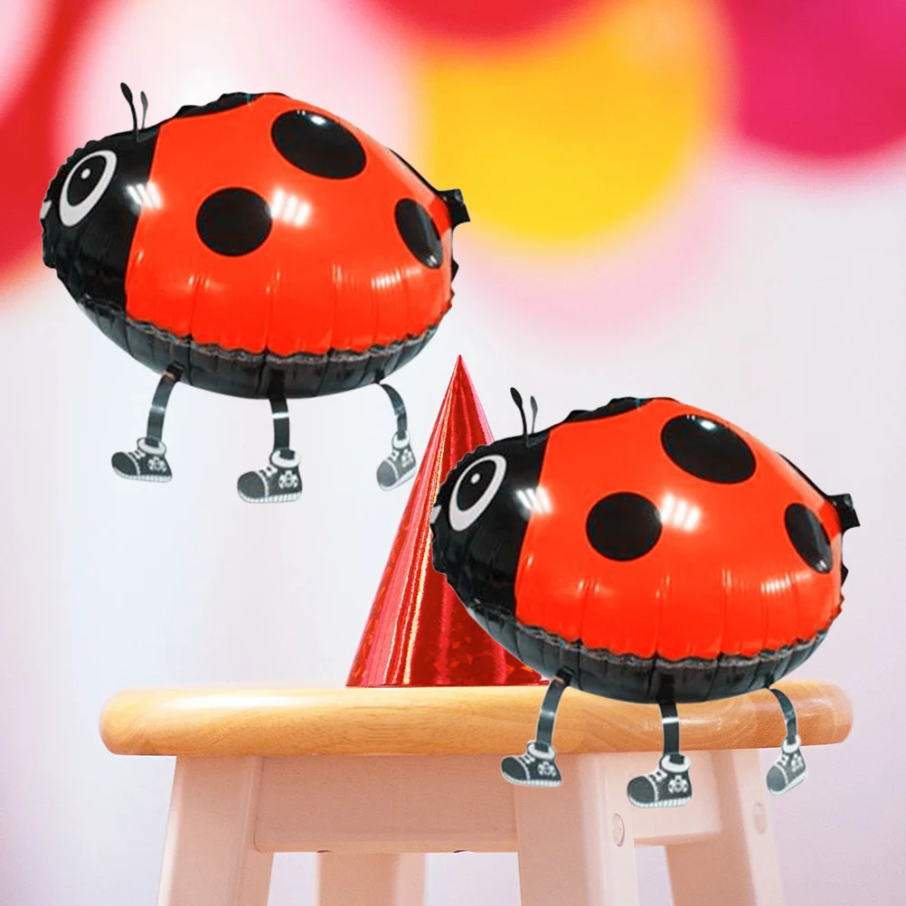 

Balloons Balloon Walking Insectbirthday Beetle Airkids Ladybug Aluminum Walker Theme Decorations Animals Themed Favors Cartoon