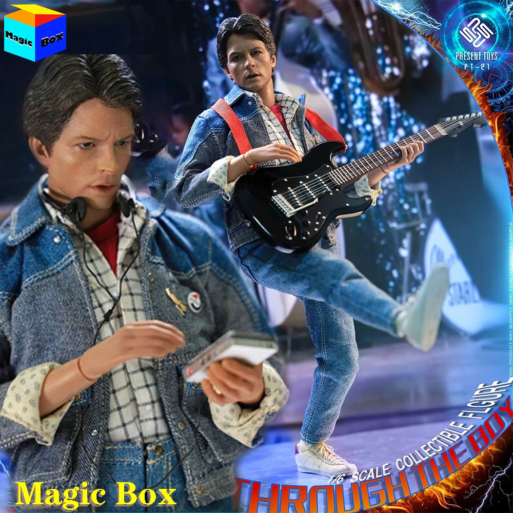 

Present Toys PT-sp21 1/6 Back To Future Marty Figure Model Full Set 12'' Time Travel Michael J. Fox Action Figure Body Doll