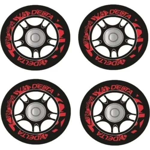 

Delta 76 mm Silicone Ball Bearing 4 Pcs Wheel Set