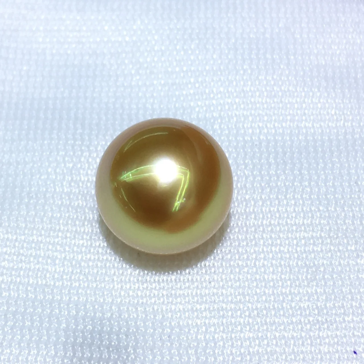 Huge Charming 12-13mm Natural Sea Genuine Golden Round Luster Jewelry Loose Pearl Loose Gemstones