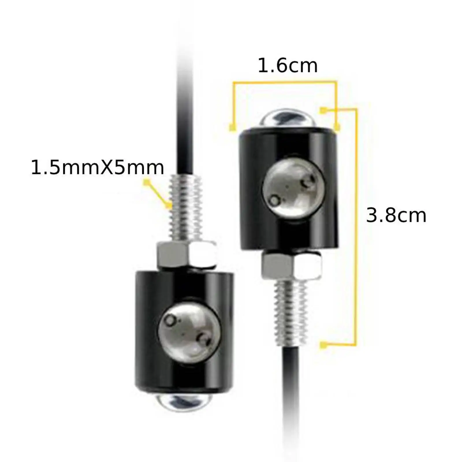 1 пара универсальных 12 В мини-янтарных указателей поворота мигалка боковой
