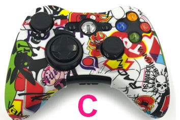 Камуфляжный силиконовый гелевый мягкий резиновый чехол для игрового контроллера Xbox 360