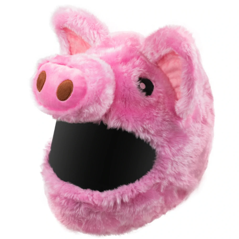 

Motorcycle Helmet Cover Funny Pig Heeds Case Helmet Covers Pink Pig Helmet Head Cover Adults Universal Personalized Full Helmets