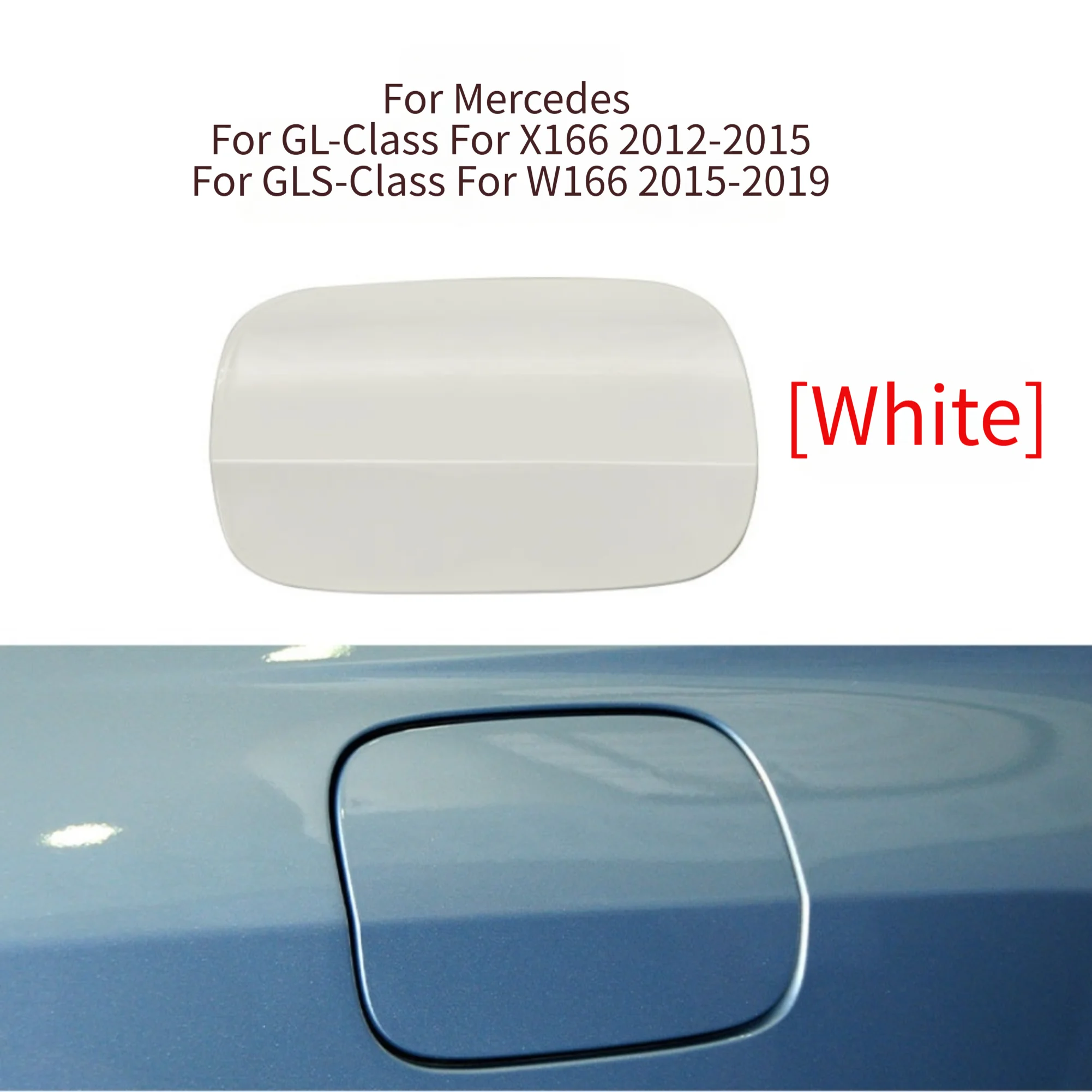 Фото Крышка топливного бака для Mercedes GL-класса X166 2012-2015, для GLS-класса W166 2015-2019, номер OEM: 1667570106, пластик №4