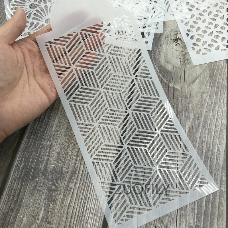 Цветочный кружевной шаблон с шипами трафарет для Цветочной Печати полый