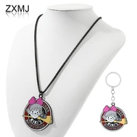 zxmj anime peripheral necklace kikis delivery service necklace for women new alloy keychain pendant sweater bag accessories