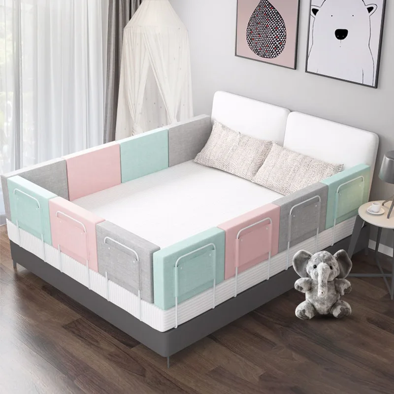 Infant Bed Fence Anti-fall Baby Bed Bumper Adjustable Anti-collision Children's Baffle Barrier Safety Bedside Bed Rail Guardrail